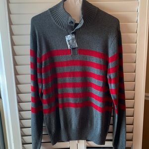 NWOT Men’s Carbon Mock Neck Pullover Sweater